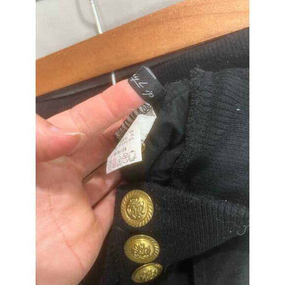 Y2K Black Gold Shorts Grunge 2000s Bimbo Street Emo Punk Fairy VTG Retro M - Picture 5 of 11